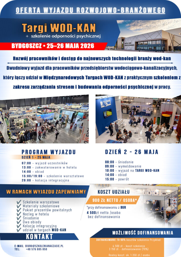 WYJAZD NA XXXII EDYCJĘ TARGÓW WOD-KAN BYDGOSZCZ