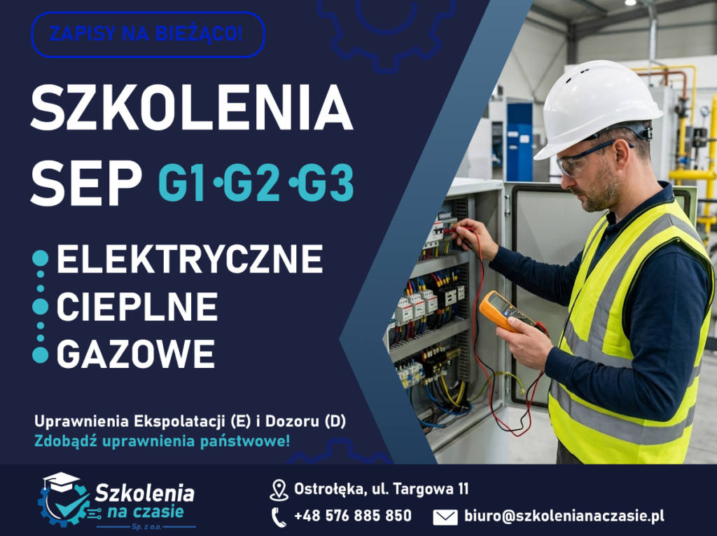 ⚡ SZKOLENIA SEP G1 • G2 • G3